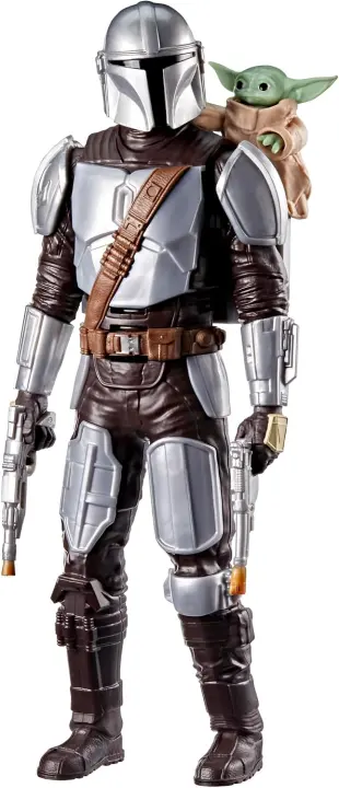 11-Inch Mandalorian & Grogu Bounty Blaster Action Figure with Sound