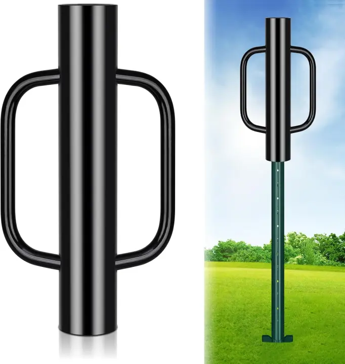 12 lb T-Post Driver with Handles — Heavy-Duty Post Pounder