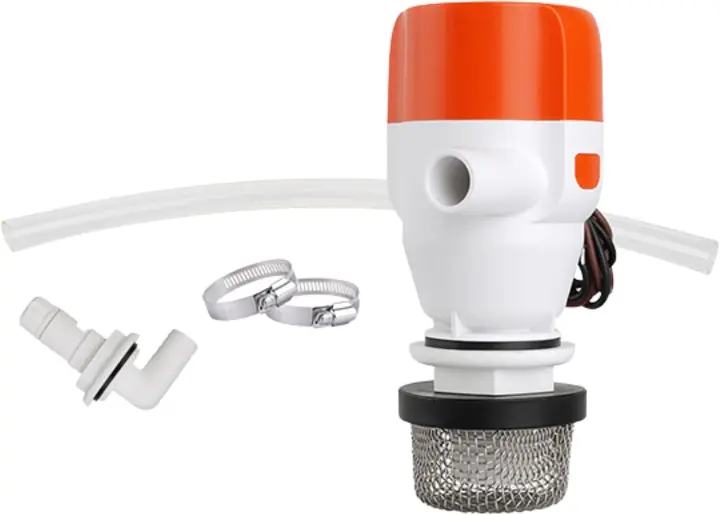 12V 800 GPH Portable Livewell Aerator Kit — Recirculating Submersible Pump