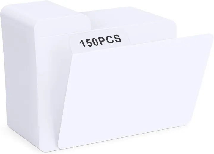 150 Paper Dividers for Trading Cards — Horizontal Box Tabs