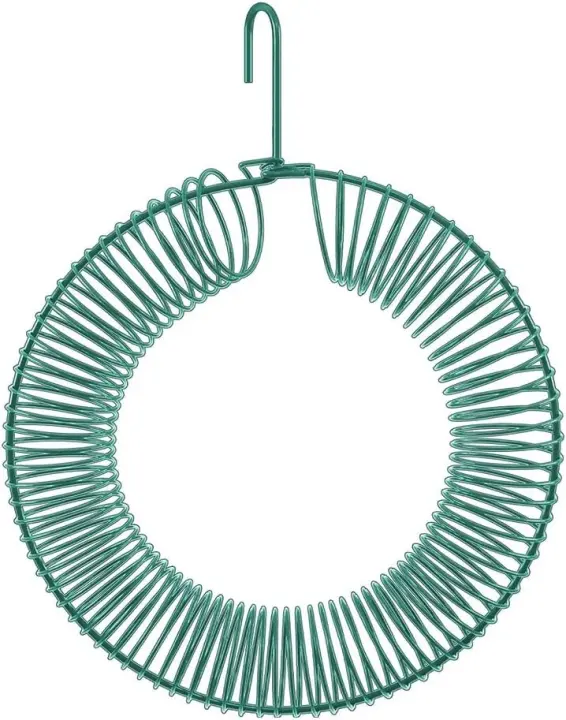 16-Inch Peanut Wreath Bird Feeder — Steel, Rust-Resistant, Waterproof