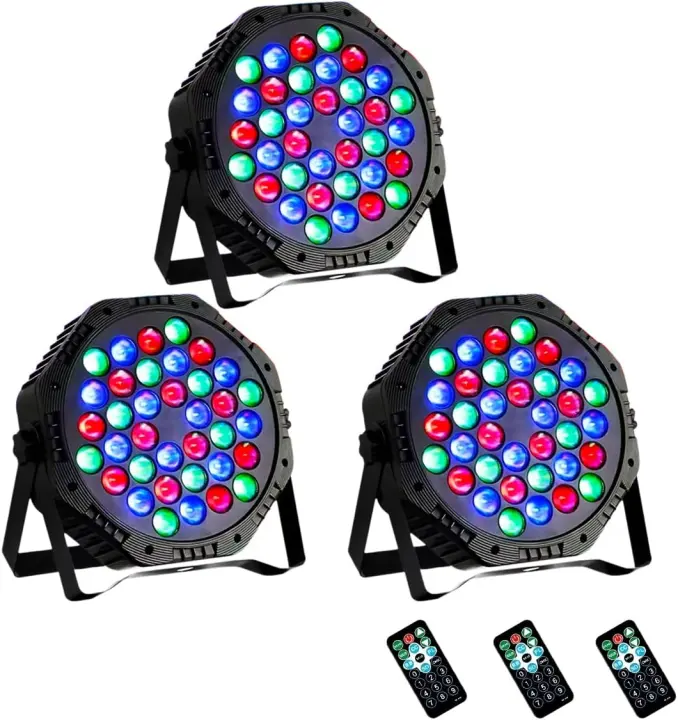 3-Pack LED PAR Stage Lights for DJs and Parties