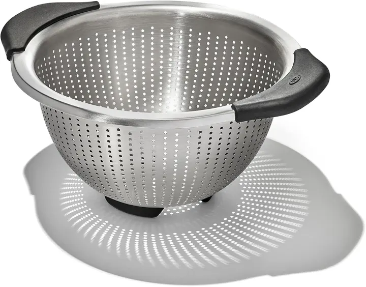 3-Quart Stainless Steel Colander with Non-Slip Handles