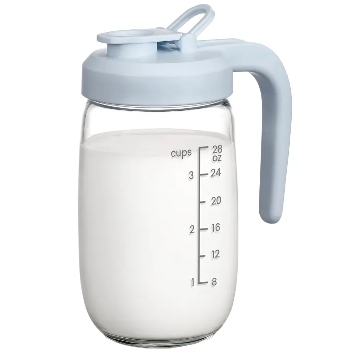 32 oz Glass Breast Milk Pitcher — Heat & Cold Resistant Storage
