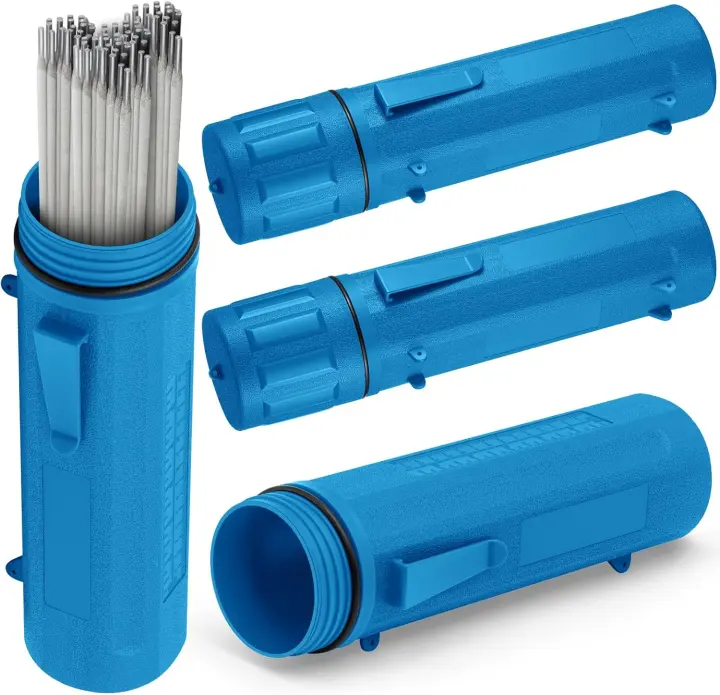 4-Pack 14" Welding Rod Tubes — Blue Electrode Holders