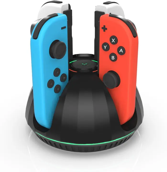 4-Port Joy‑Con Charging Dock for Nintendo Switch Controllers