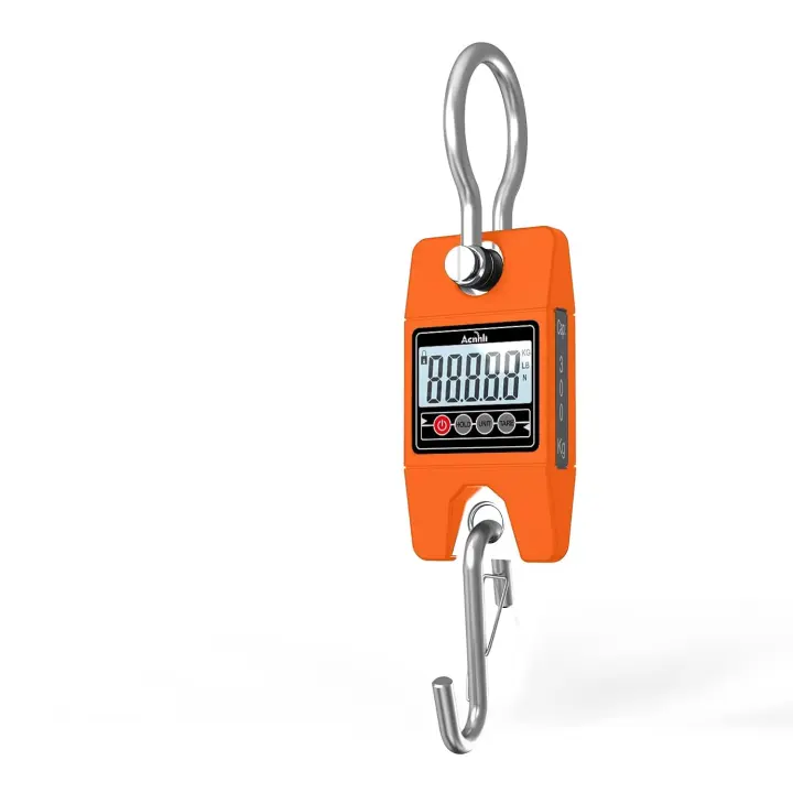 400kg/880lb Digital Hanging Crane Scale (Orange)