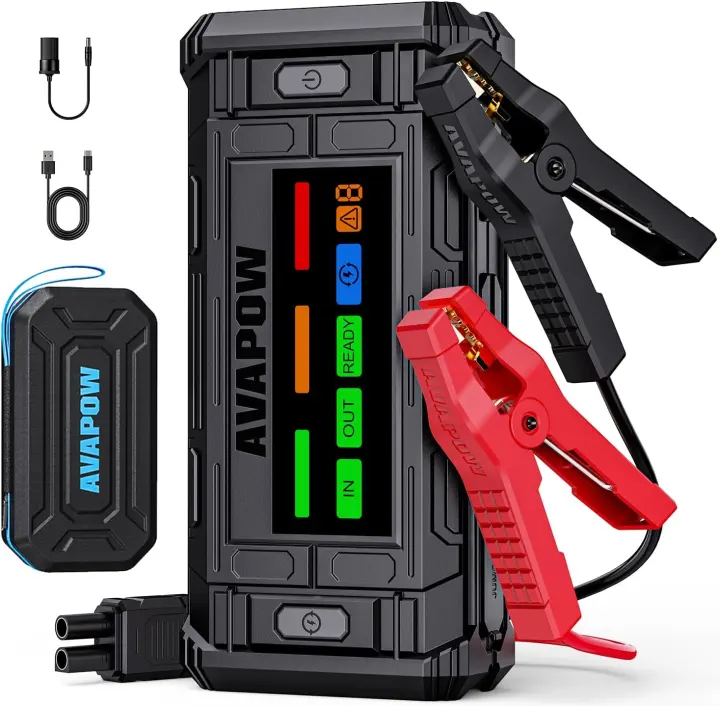 AVAPOW TJ18 Portable 12V Car Jump Starter — 5000A Peak