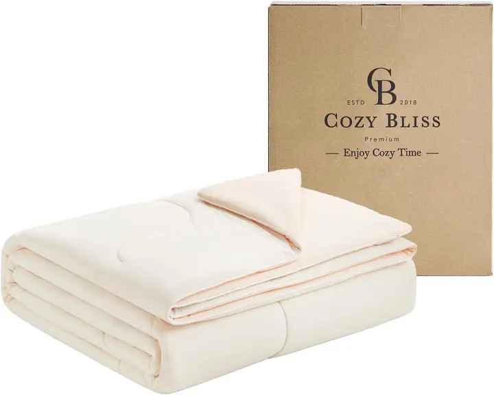 Cooling Comforter Queen — Sorona & Viscose Reversible Cooling Blanket