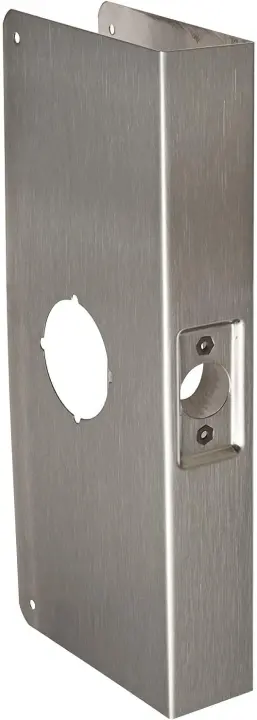 Don-Jo 12-CW-S Stainless Steel Wrap-Around Door Plate, 5-1/8" x 12"