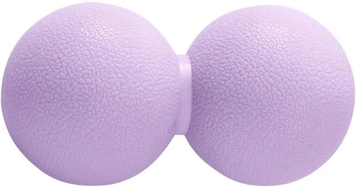 Double Peanut Massage Ball — Micro-Elastic Myofascial Roller (Purple)