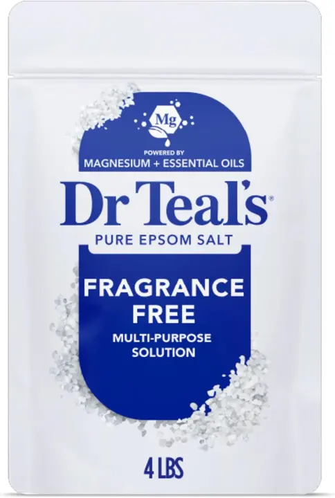 Dr Teal's Fragrance-Free Epsom Salt Magnesium Soak — 4 lb Bag