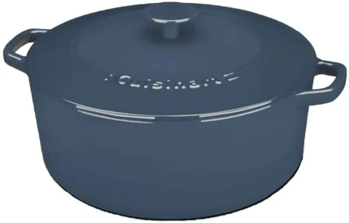 Enameled Cast-Iron Dutch Oven — 7-Quart Round, Provencial Blue