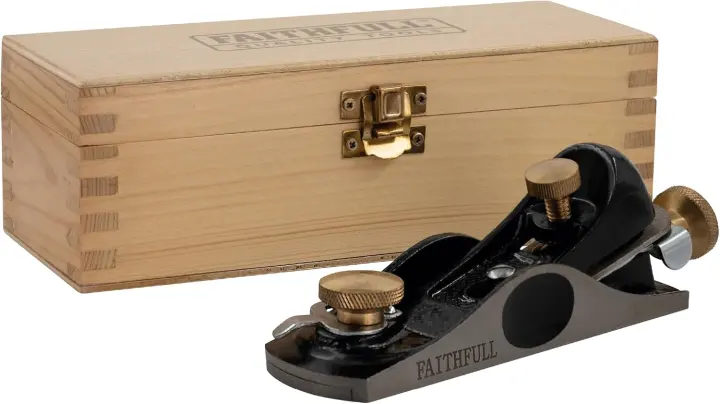 Faithfull 6012 Low-Angle Block Plane with Wooden Case