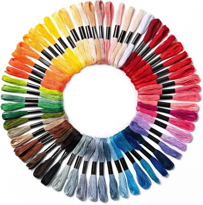 Friendship Bracelet Embroidery Floss — 60-Color, 60-Pack Strings