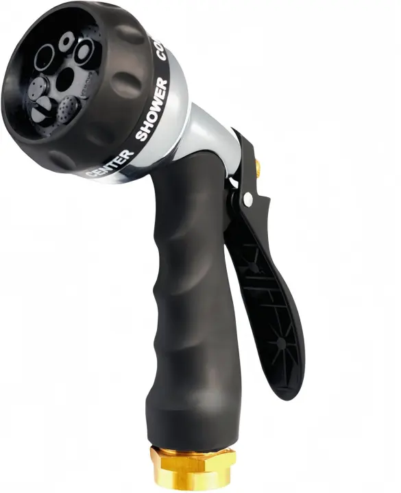 Heavy-Duty Metal Garden Hose Nozzle — Leakproof Water Sprayer