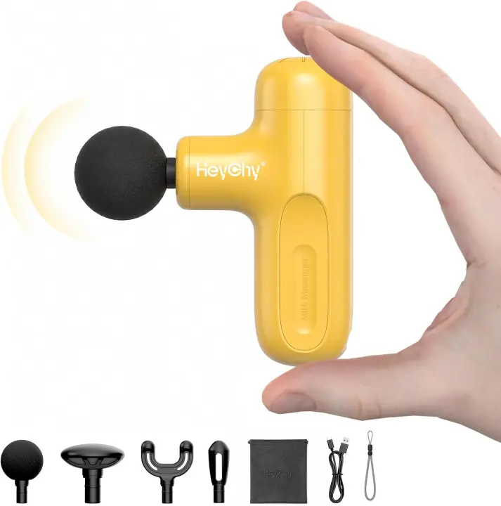 HEYCHY Mini Deep-Tissue Massage Gun — Portable Muscle Massager