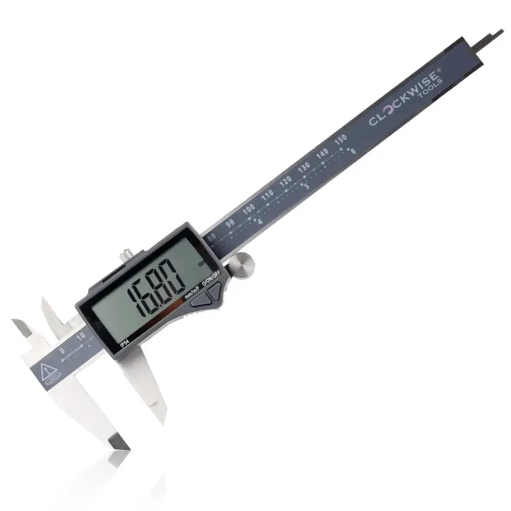 IP54 DCLR-0605 Digital Caliper — 0–6 in / 150 mm Stainless Steel