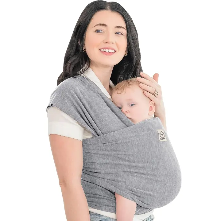 KeaBabies Stretch Baby Wrap Carrier — Classic Gray Wrap