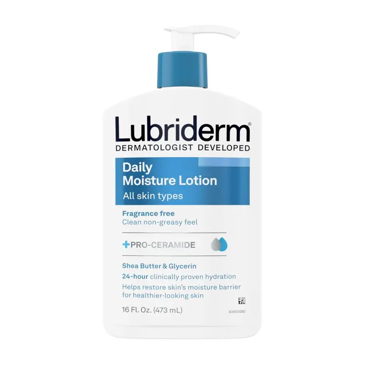 Lubriderm Daily Moisture Fragrance-Free Body Lotion — 16 fl oz