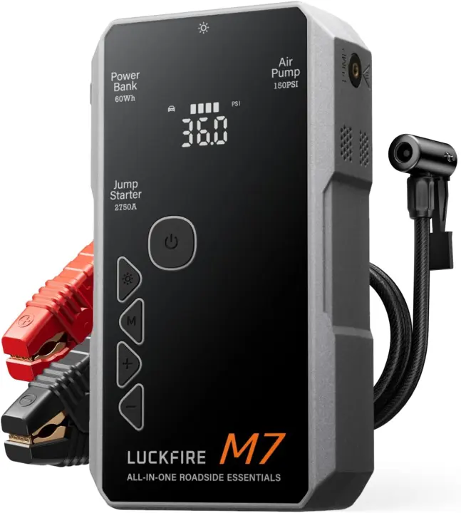 M7 TÜV-Certified Car Jump Starter with 150 PSI Air Compressor