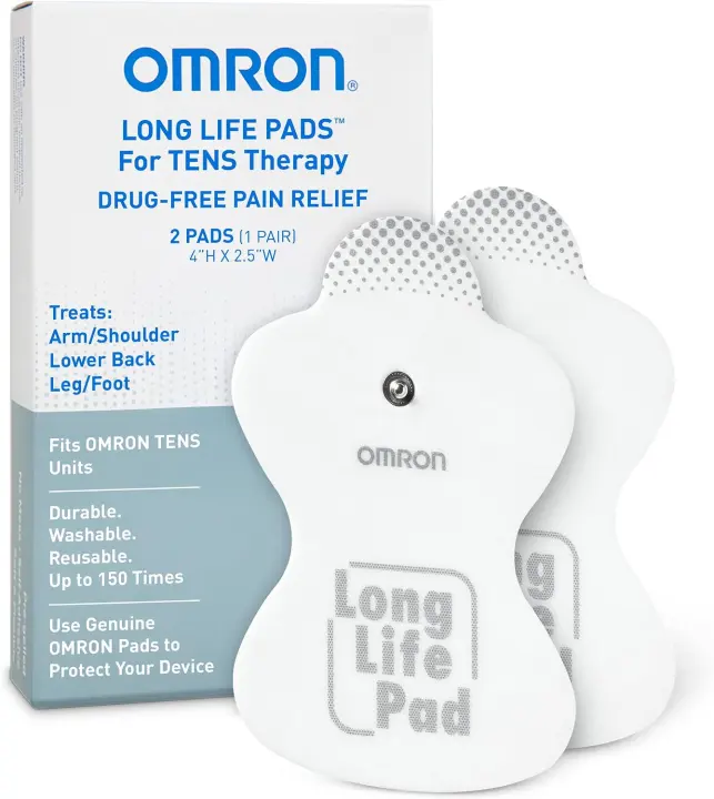 Omron Long Life Replacement Pads — Standard TENS Unit Electrodes
