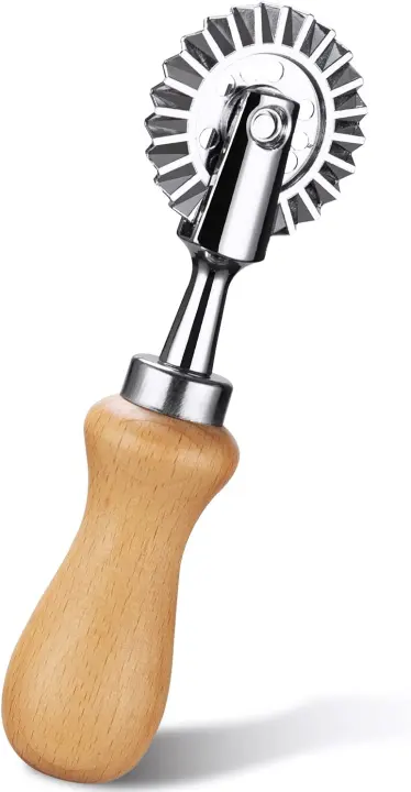 Pastry Wheel Cutter — Ravioli & Pasta Crimper, 1.3in Wheel
