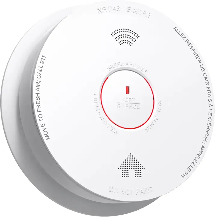 Photoelectric Smoke Detector — 10-Year Sealed Battery (1-Pack)