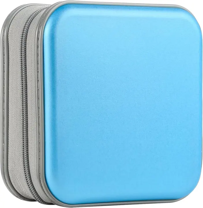 Portable 48-CD/DVD Zippered Storage Case for Car, Home & Travel