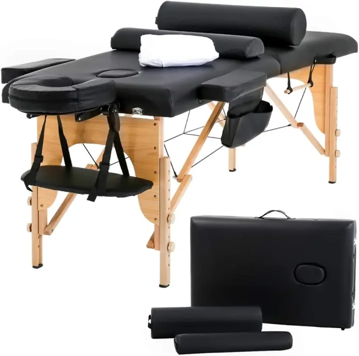 Portable Massage Table — 24" Wide Adjustable Foldable Lash Bed