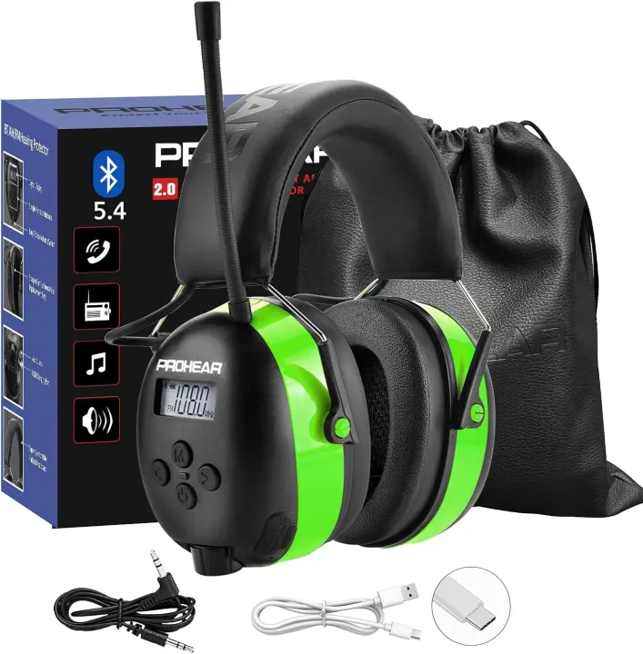 PROHEAR 033 Bluetooth AM/FM Radio Hearing Protection Headphones