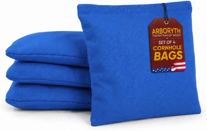 Regulation Canvas Cornhole Bags — Double-Layer Duck Cloth Set