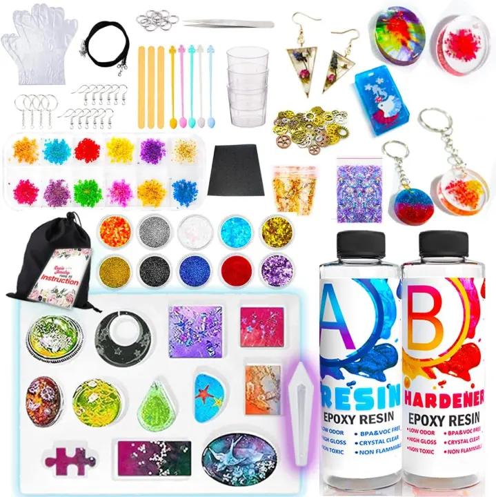 Resin Jewelry Starter Kit — Complete Casting Molds & Tool Set
