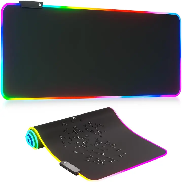 RGB LED Extended Gaming Mouse Pad — Large Illuminated Desk Mat