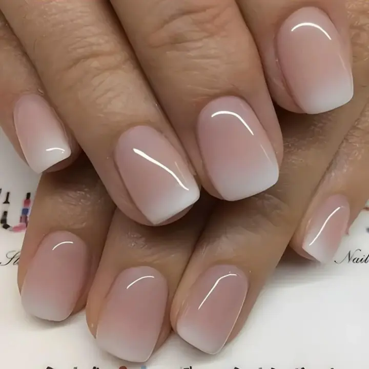 Short Square Press-On Acrylic Nails — Full-Cover Glossy False Nails