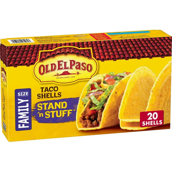 Stand 'N Stuff Hard Taco Shells — Family Size 20-Count (9.4 oz)