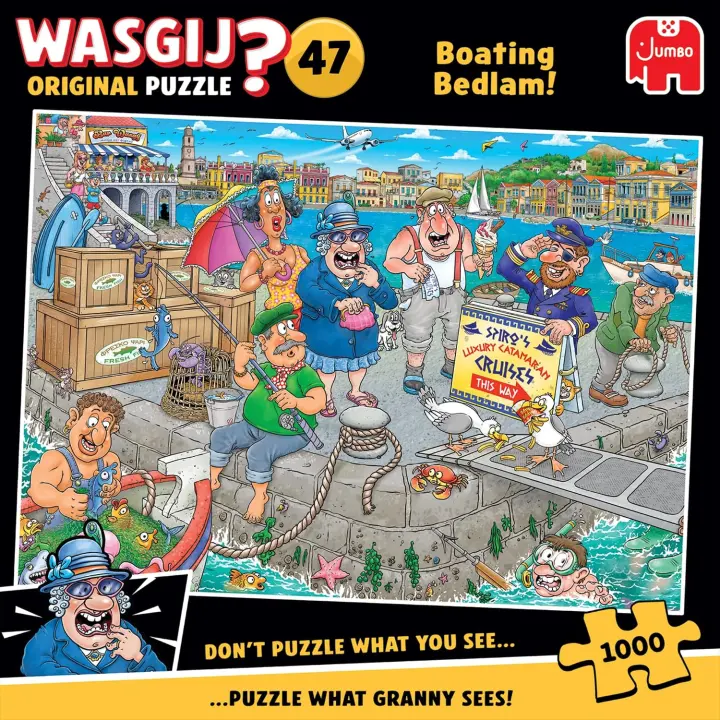 Wasgij Original 47 — 1000-Piece Jigsaw Puzzle (Boat Chaos)