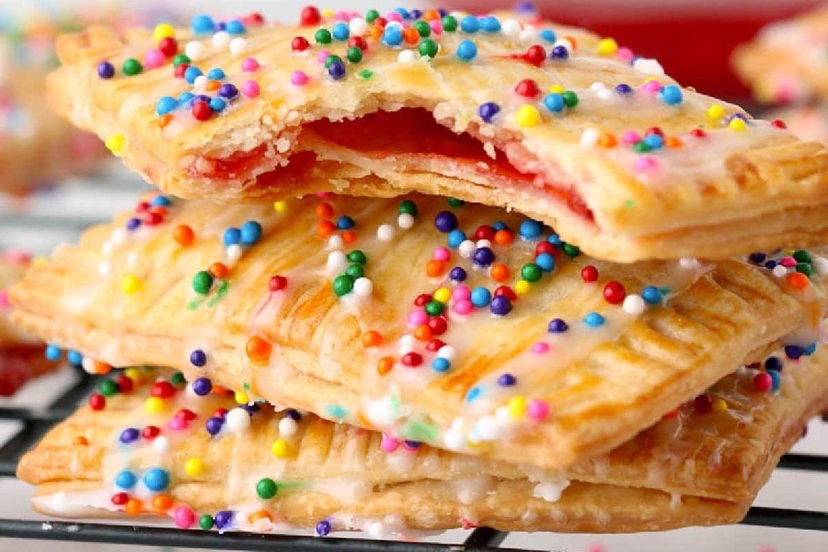 Σπιτικά Pop Tarts Φράουλας.