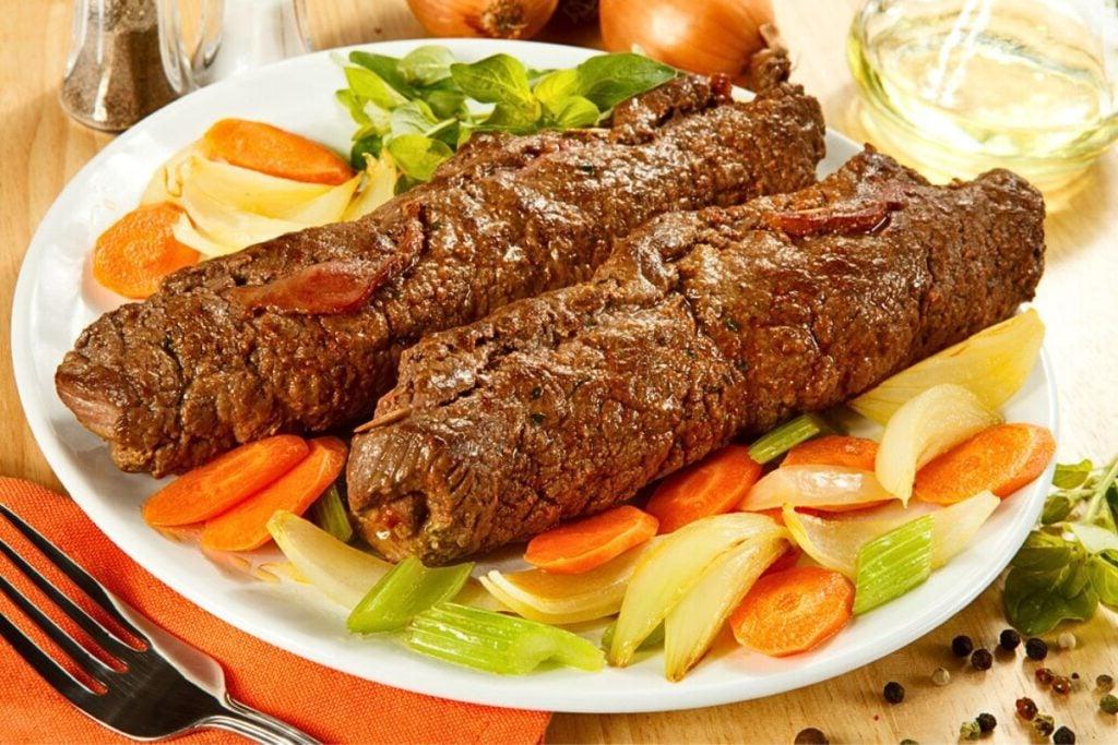 Κεμπάπ από λαχανικά, μαγειρεμένα στο air fryer.