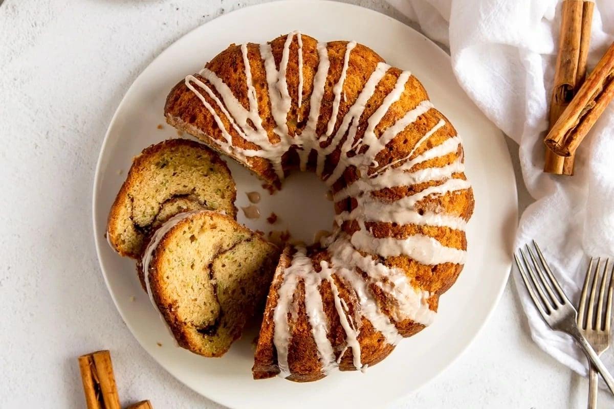 Κέικ Bundt Κολοκύθας με Σπείρες Κανέλας.