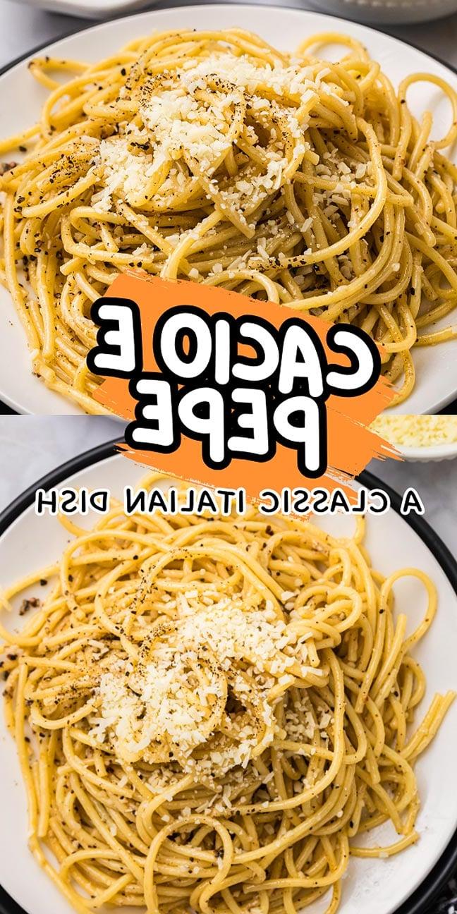 Ένα πιάτο Cacio e Pepe με τριμμένο τυρί και μαύρο πιπέρι, που αποτυπώνει τέλεια την ουσία του "Cacio e Pepe: Ένα Κλασικό Ιταλικό Πιάτο".
