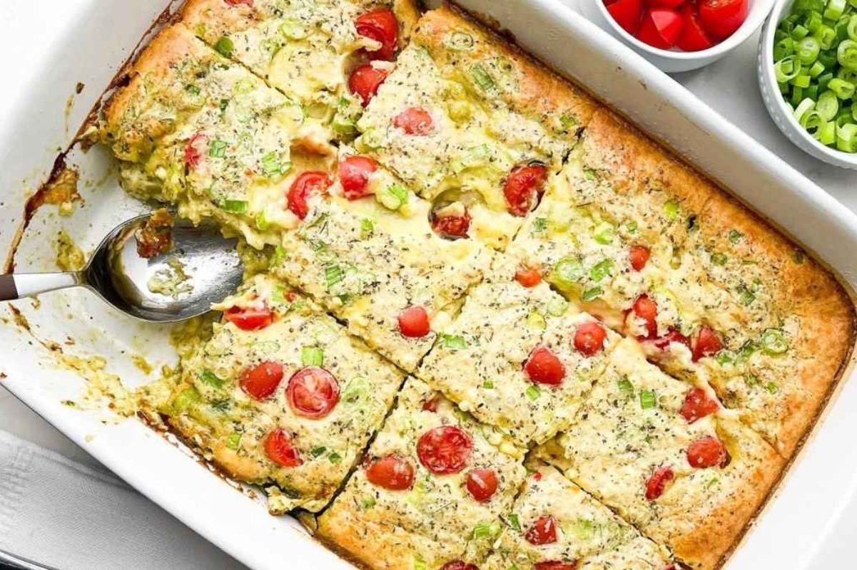 Κασσερόλα Κοτόπουλου και Κολοκυθιού με Bisquick.