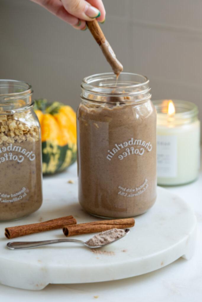 Σμούθι Πρωτεΐνης Τσάι Κανέλας 5 cinnamon chai protein smoothie