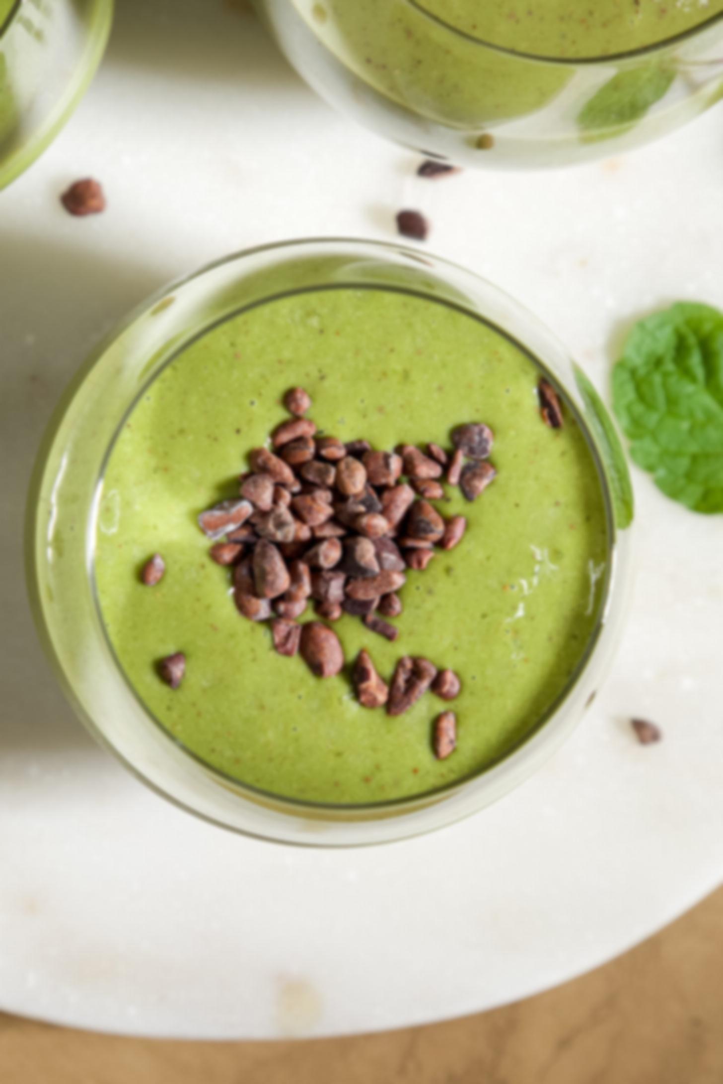 Σμούθι Μάτσας, Μέντας, Τσιπς 5 smoothie με μάτσα και μέντα