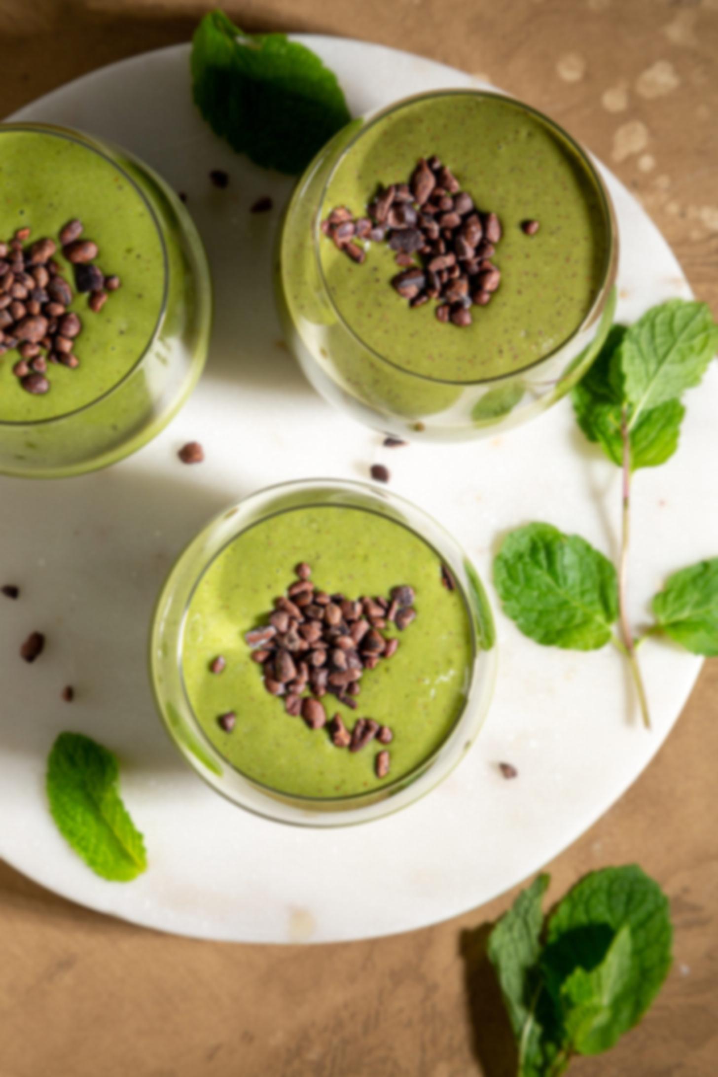 Σμούθι Μάτσας, Μέντας, Τσιπς 6 smoothie με μάτσα και μέντα