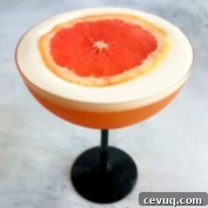 Γκρέιπφρουτ Πίσκο Σάουρ 5 Pisco Sour με χυμό γκρέιπφρουτ και αφρό στην κορυφή