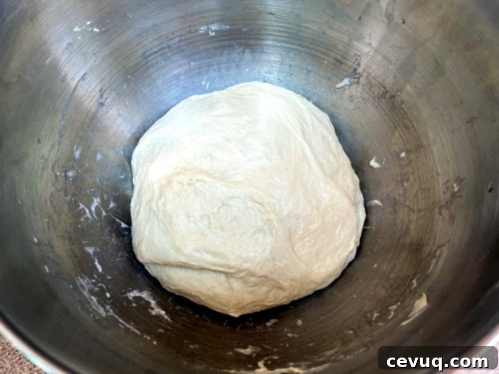 Εύκολα Ψωμάκια Τσιαπάτα 7 ciabatta dough after third rest.