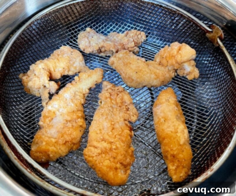 Τηγανητό Κοτόπουλο Air Fryer 3 παγωμένες κοτομπουκιές σε καλάθι air fryer
