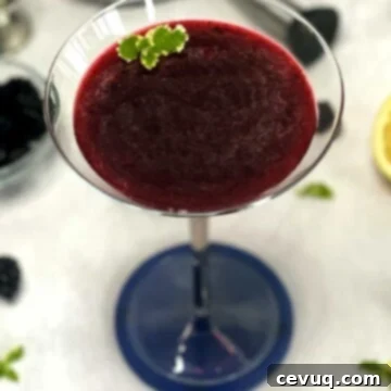 Μαρτίνι Βατόμουρου 6 Μαρτίνι βατόμουρο σε ποτήρι μαρτίνι