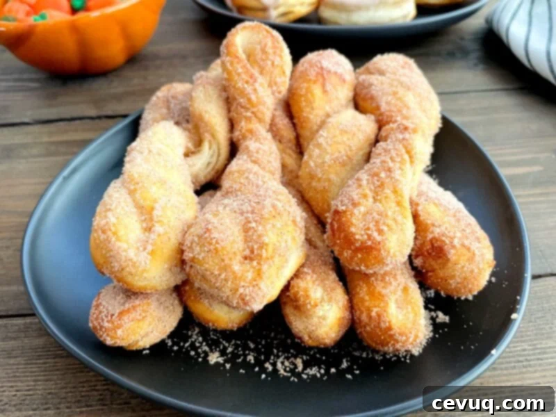 Ντόνατς με Μπαχαρικά Κολοκύθας στο Air Fryer 9 Στριφτά ντόνατς κολοκύθας και κανέλας ψημένα στο air fryer